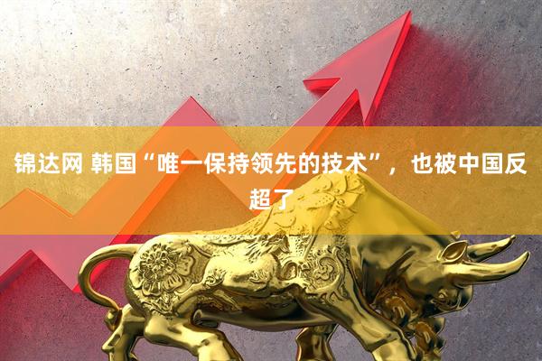 锦达网 韩国“唯一保持领先的技术”，也被中国反超了